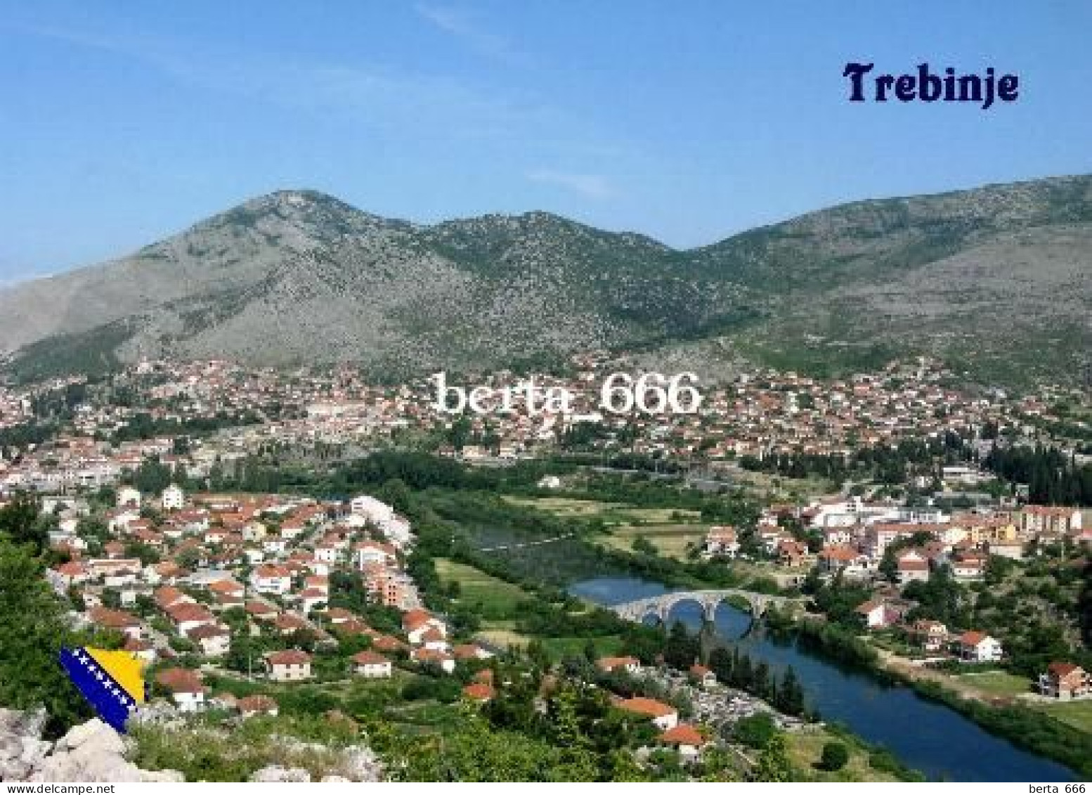 Bosnia And Herzegovina Trebinje Aerial View New Postcard - Bosnie-Herzegovine