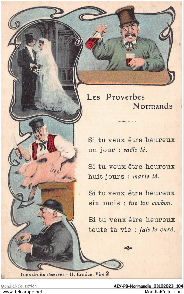 AIYP8-NORMANDIE-0728 - LES PROVERBES Normandes - Basse-Normandie