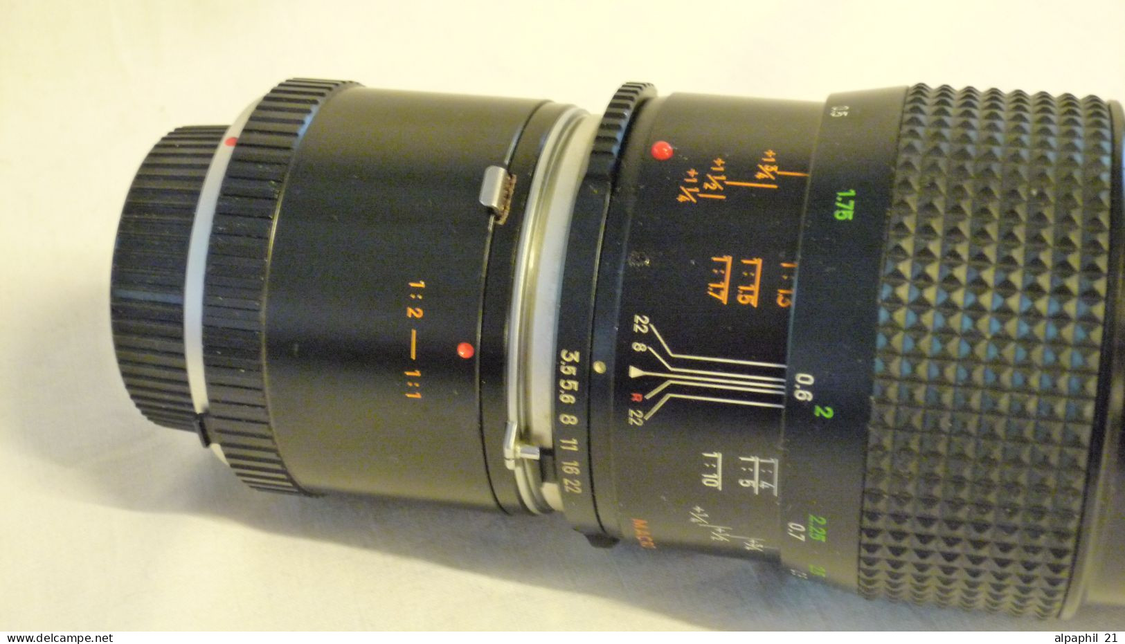 Minolta MC Macro Lens Rokkor-X 100 mm f/3.5 with adapter
