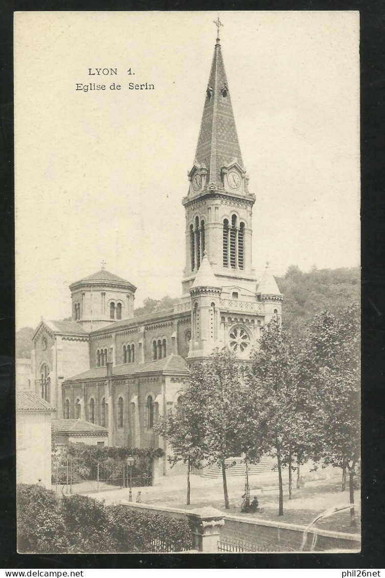 France CPA Dos Divisé  Lyon  4ème     Eglise Saint Charles  De Serin        Neuve  B/TB - Lyon 4