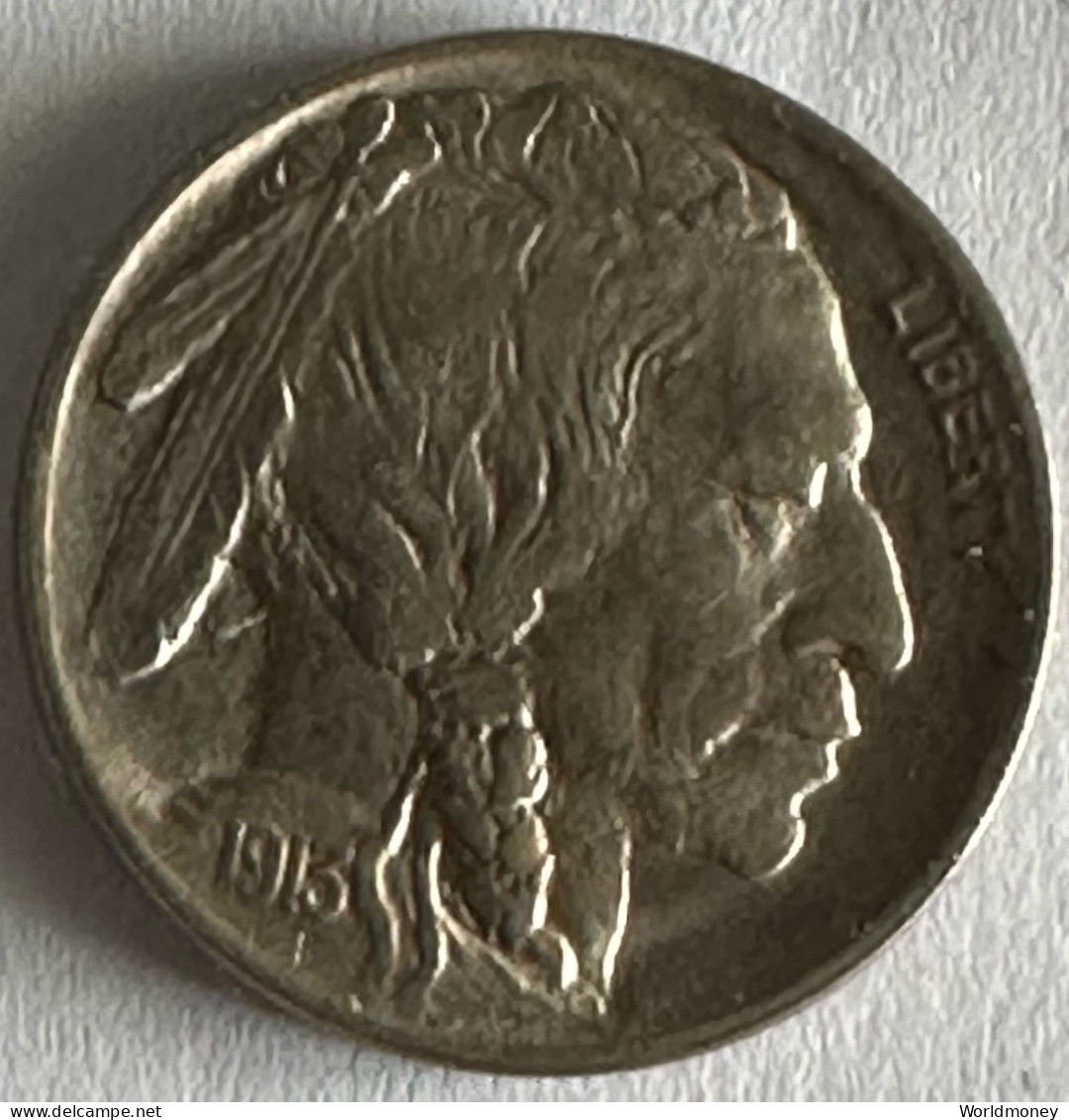 United States 5 Cents 1913 (Buffalo - Raised Ground - Without Letter) - 1913-1938: Buffalo