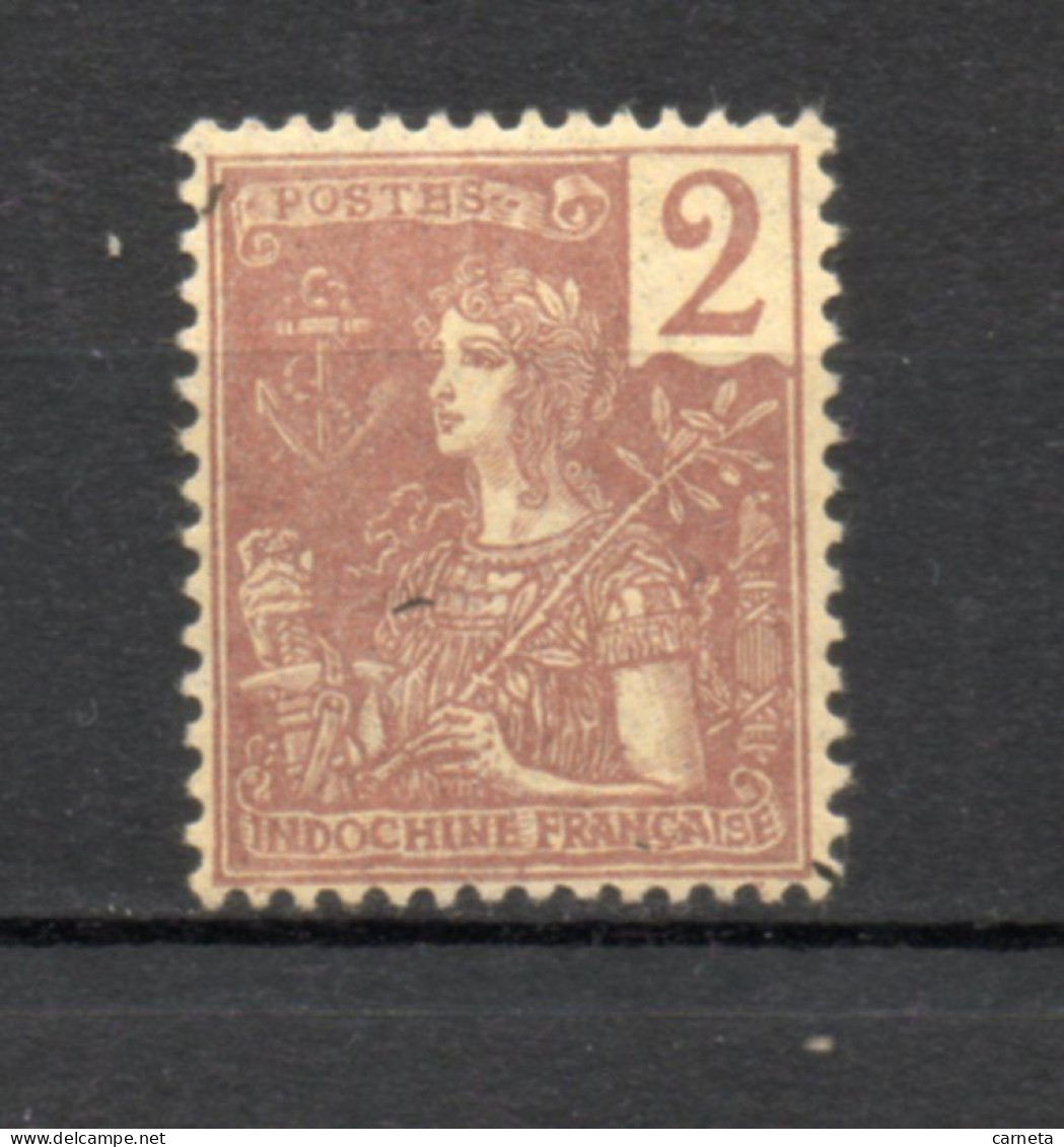 INDOCHINE  N° 25   NEUF AVEC CHARNIERE  COTE 1.30€     TYPE GRASSET - Unused Stamps