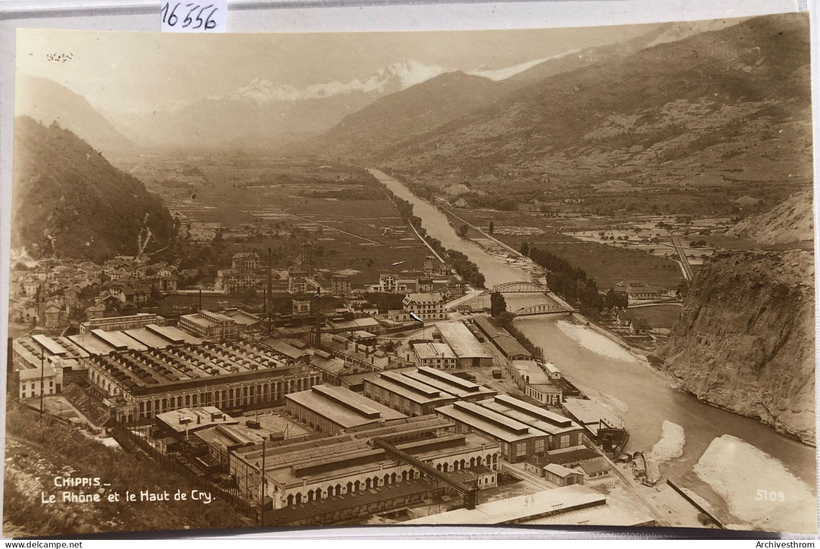 Chippis (Valais) Vue Sur Le Complexe De L'usine D'aluminium, Au Début Des Années 1920 (16'556) - Chippis