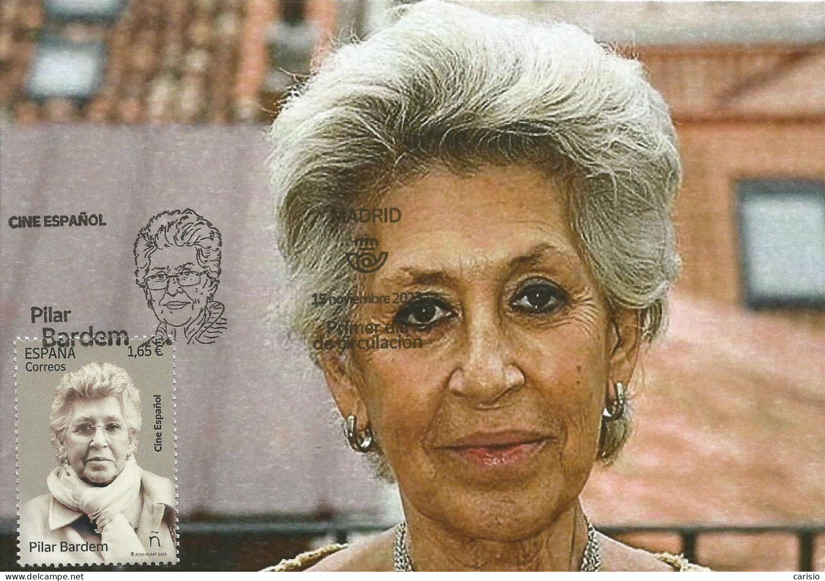 SPAIN MAXICARD. ESPAÑA 2023. TARJETA MAXIMA PILAR BARDEM. - Tarjetas Máxima