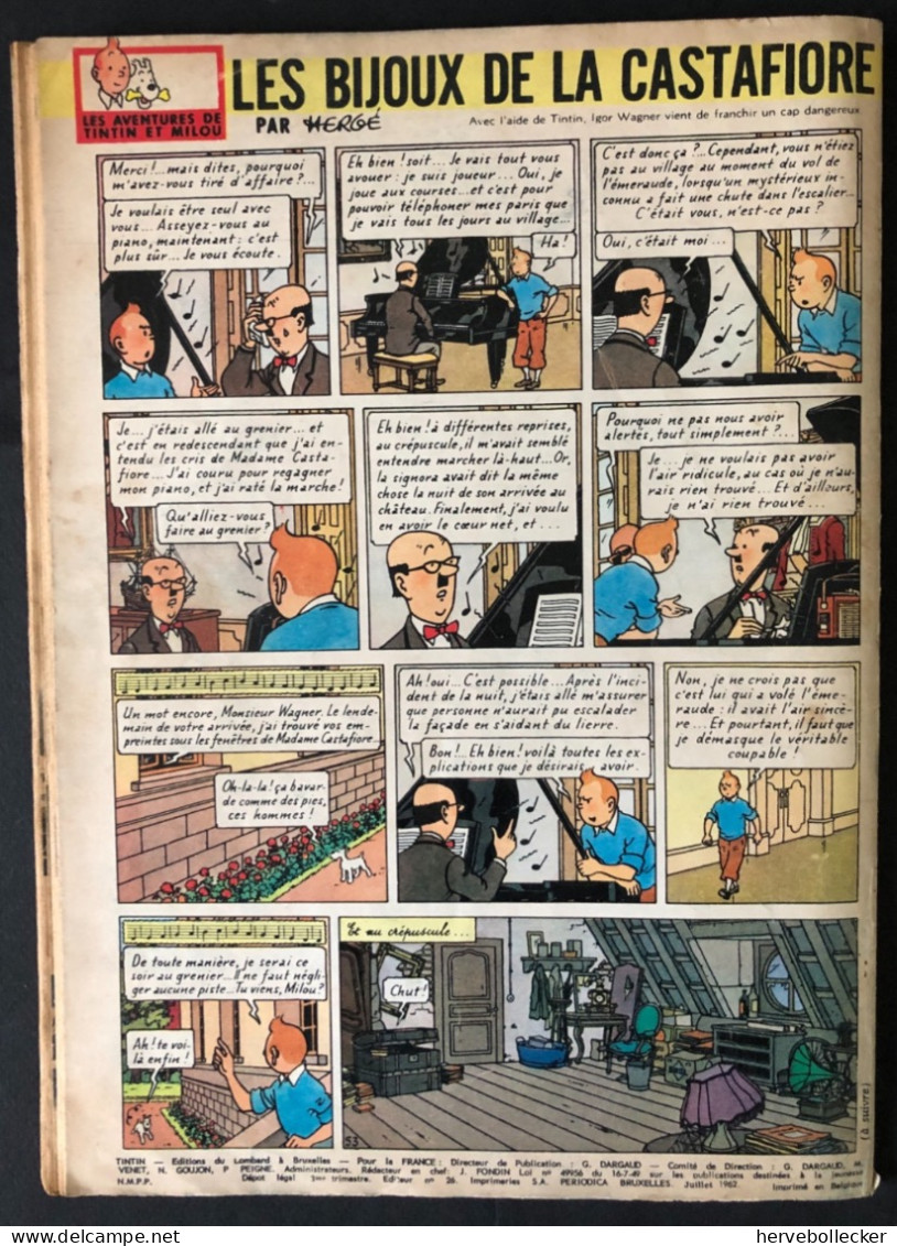 TINTIN Le Journal Des Jeunes N° 717 - 1962 - Tintin