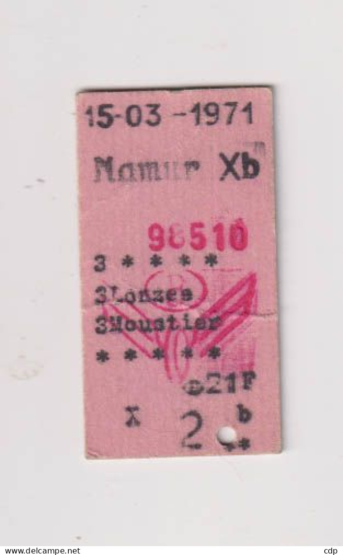 TICKET Train 1971 - Europe