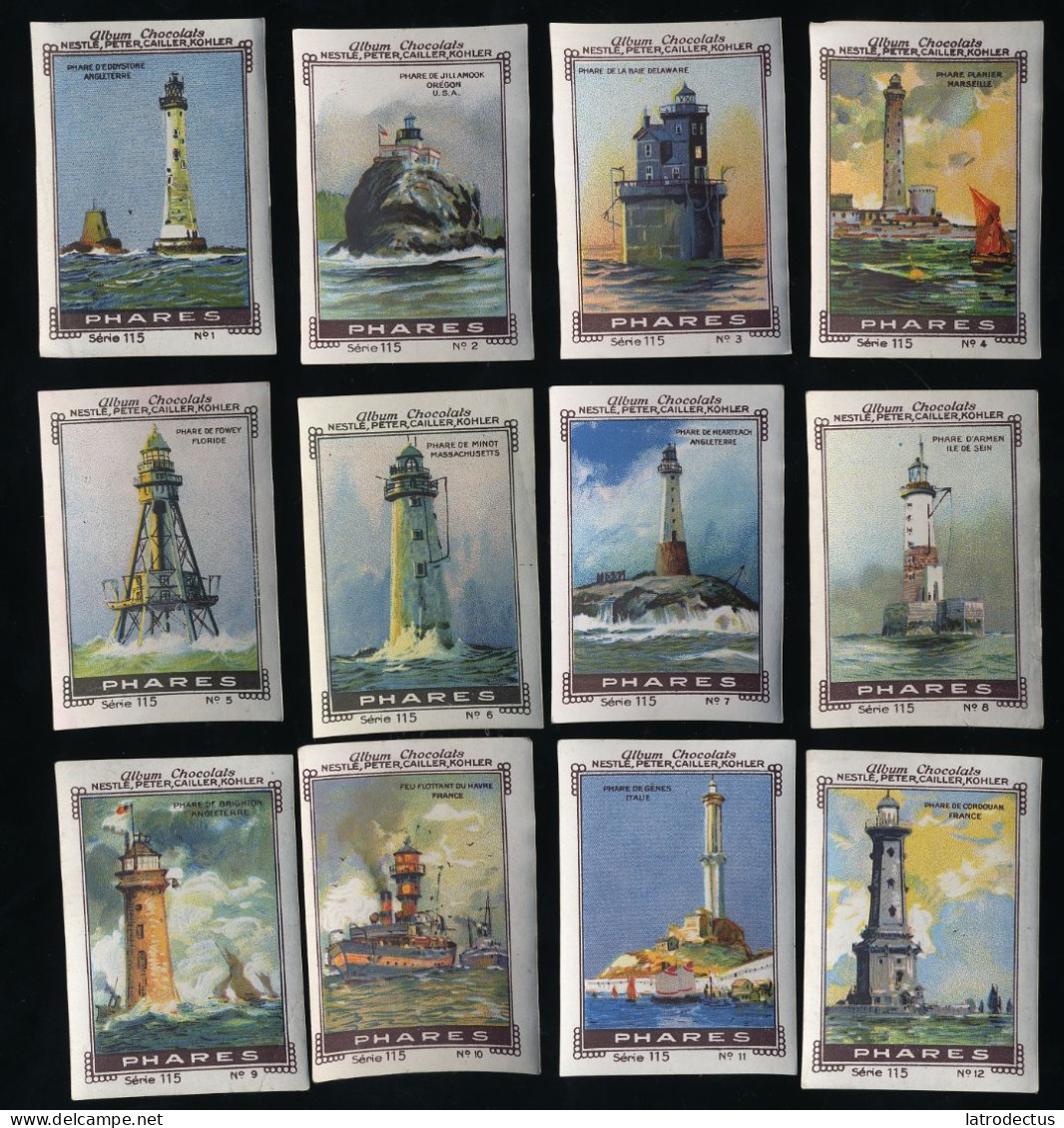 Nestlé - 115 - Phares, Lighthouses - Full Serie - Nestlé