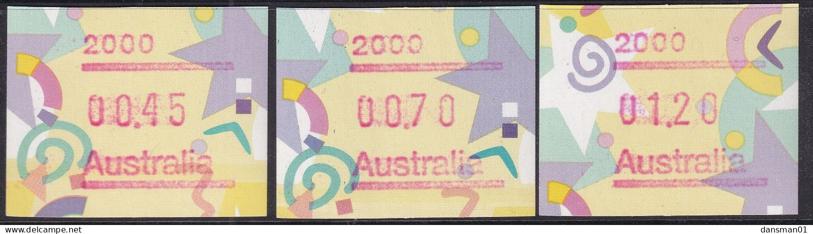 AUSTRALIA 1996 FRAMA  BUTTON SET MNH 2000 - Machine Labels [ATM]