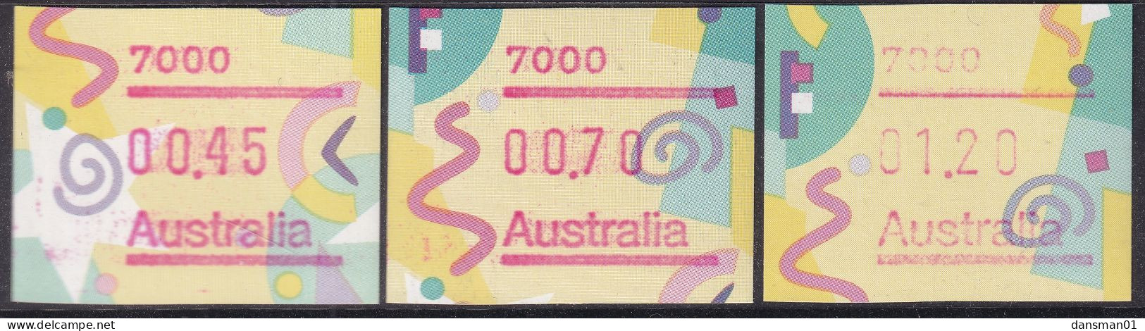 AUSTRALIA 1996 FRAMA  BUTTON SET MNH 7000 - Machine Labels [ATM]