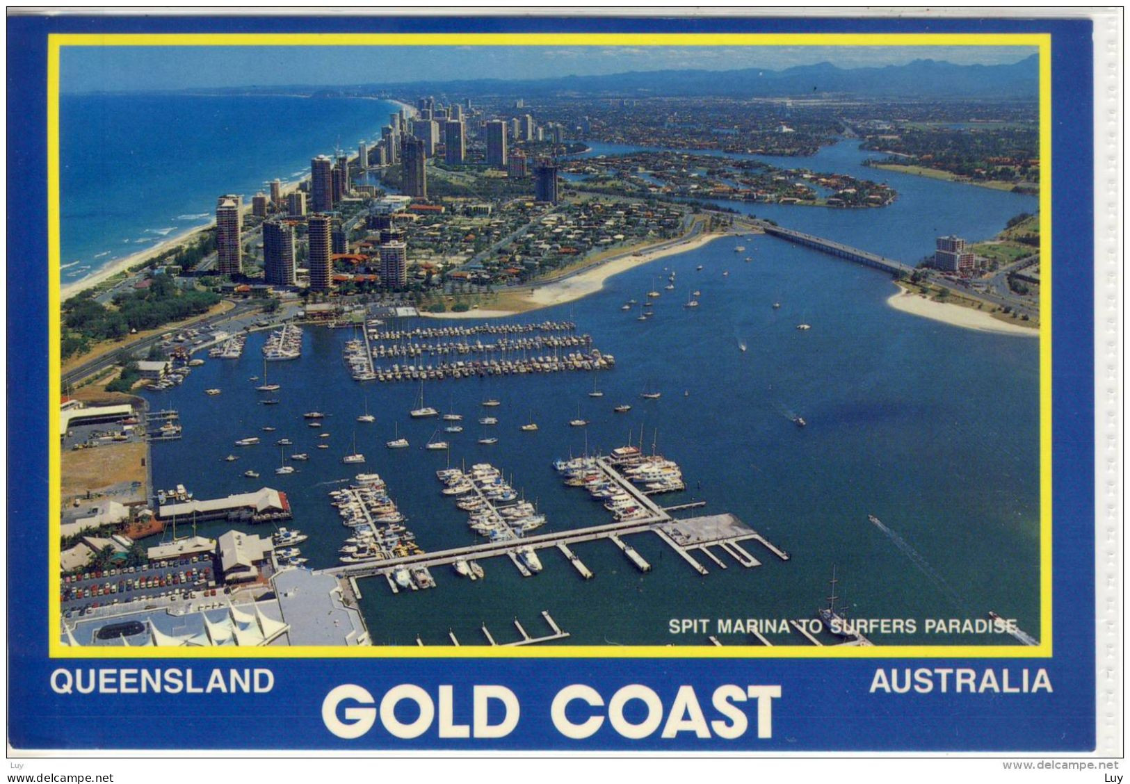 GOLD COAST - Aerial View Over Spit Marina To Surfers Paradise,  Nice Stamp, Large Format - Gold Coast