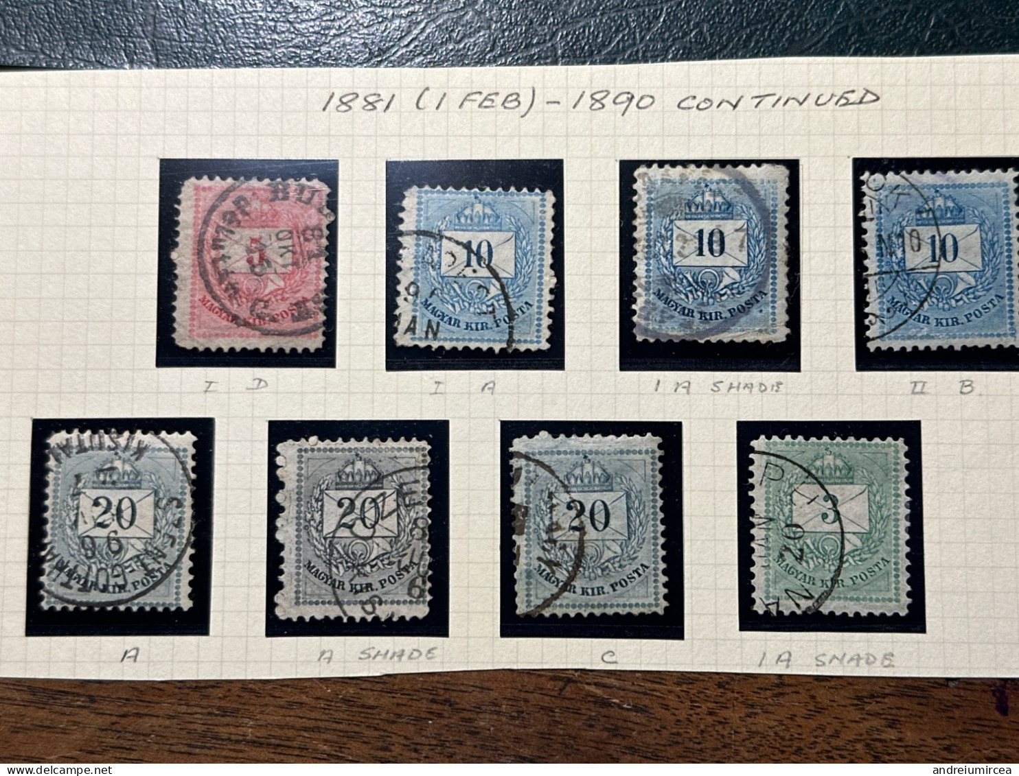 1881-1890 Lot 8 Stampe Used - Sonstige & Ohne Zuordnung