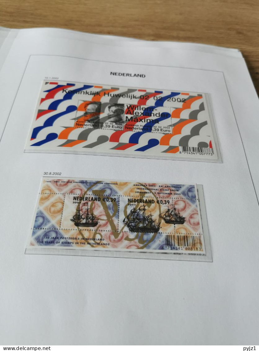 2002 MNH  Netherlands According To DAVO (including Queen 2001-2006)  Postfris** - Années Complètes
