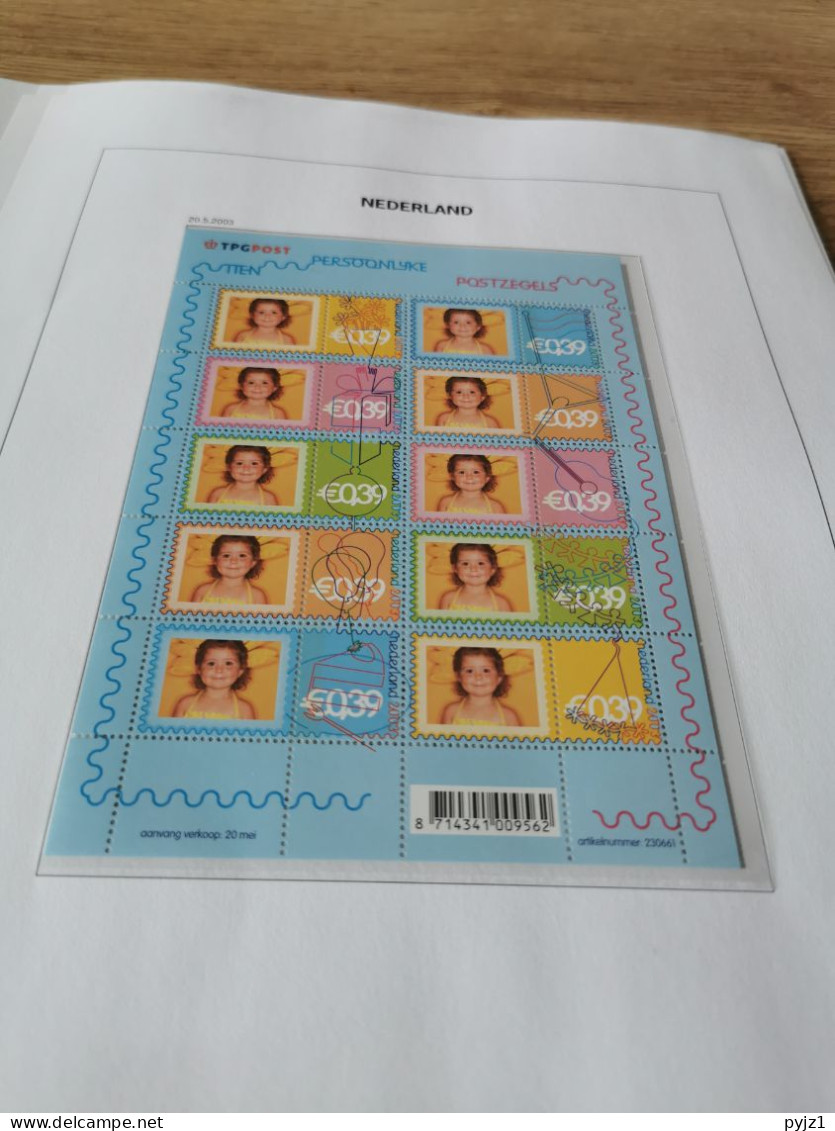 2003 MNH  Netherlands according to DAVO  postfris**