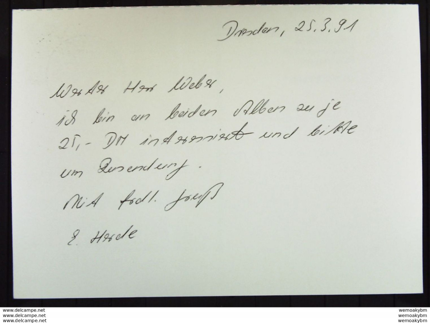 BRD-VGO: Gs-Karte Mit 30 Pf Celle Kompl. Gest. Raschau 20.3.91 U. Dresden 26.3.91-diese Gs Gab Es Nur Im VGO! Knr: P148 - Postkaarten - Gebruikt