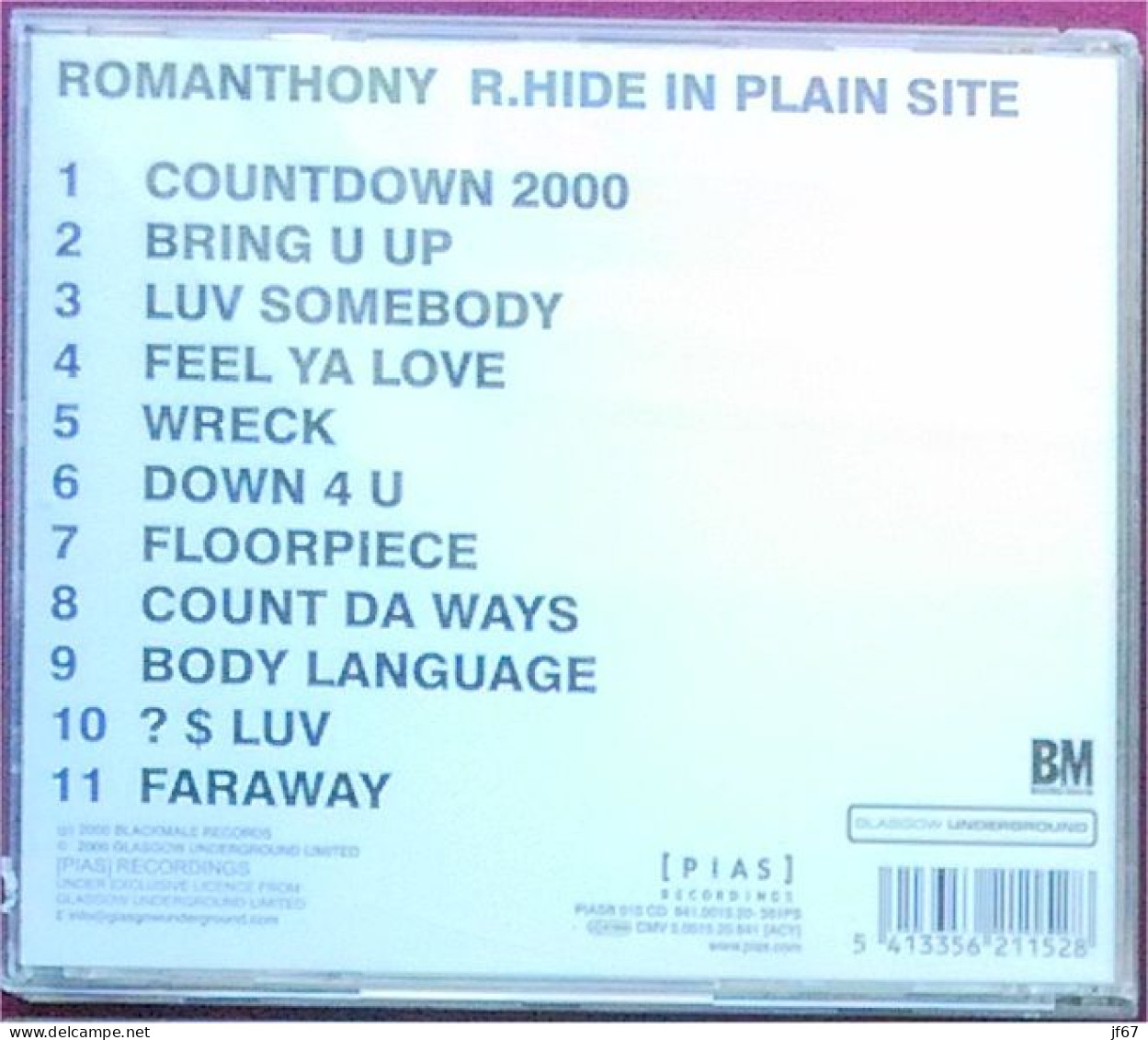 Romanthony - R.Hide In Plain Site (CD) - Dance, Techno & House