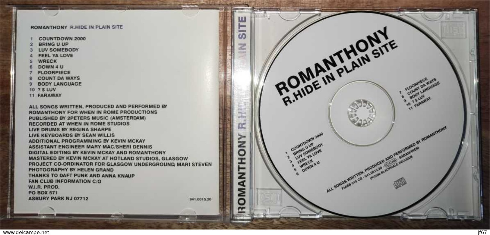 Romanthony - R.Hide In Plain Site (CD) - Dance, Techno En House