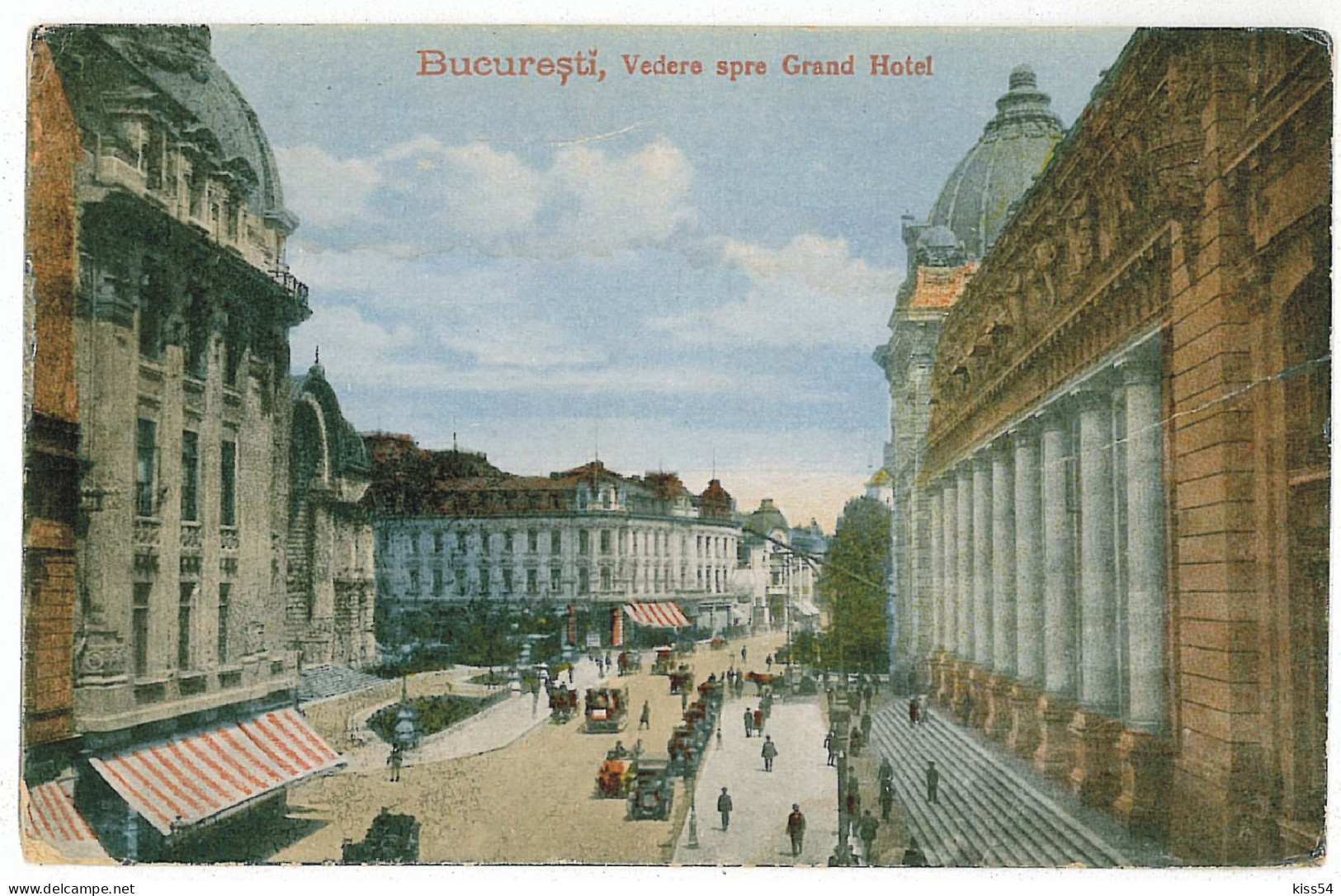 RO 43 - 1345 BUCURESTI, Grand Hotel, Romania - Old Postcard - Used - 1919 - Rumänien