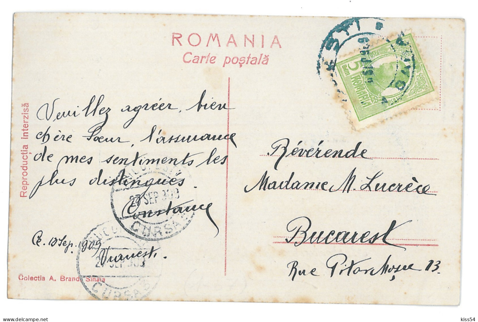 RO 43 - 12009 Prince NICOLAE, Regale, Royalty, Romania - Old Postcard - Used - 1909 - Rumänien