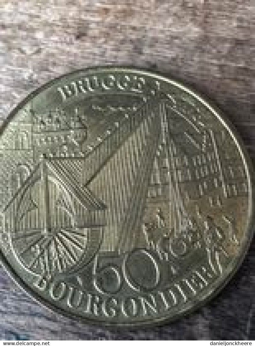 Munt Coin 50 Bourgondier Brugge Maria Van Bourgondie - Sonstige & Ohne Zuordnung