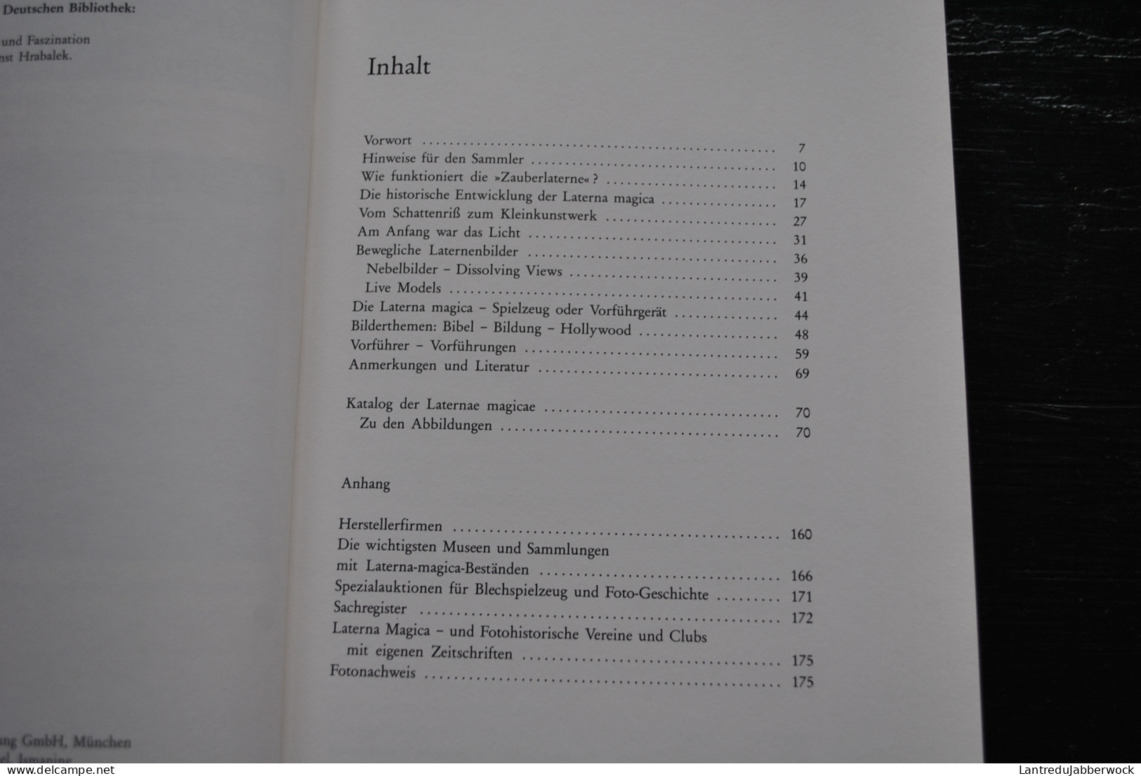 Hrabalek Ernst Laterna Magica Lanterne Magique Zauberwelt Und Faszination Des Optischen Spielzeugs Keyser 1985 - Zeitschriften & Kataloge