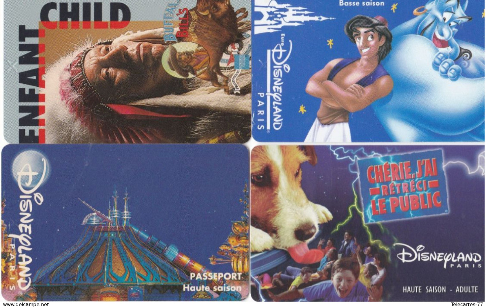 Lot De 4 Passeports Disney (utilisés) - Pasaportes Disney