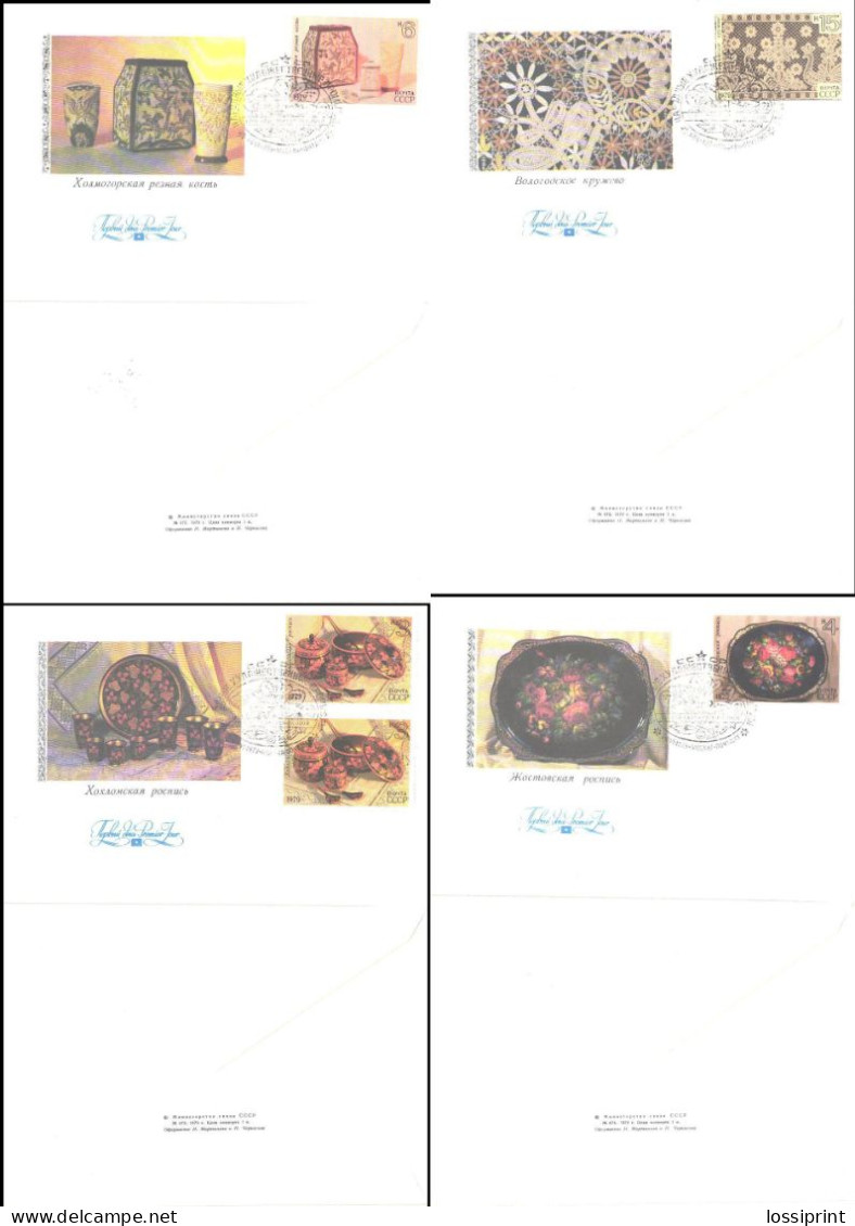 Soviet Union:Russia:USSR:FDC Covers Serie National Art Items, 1979 - FDC