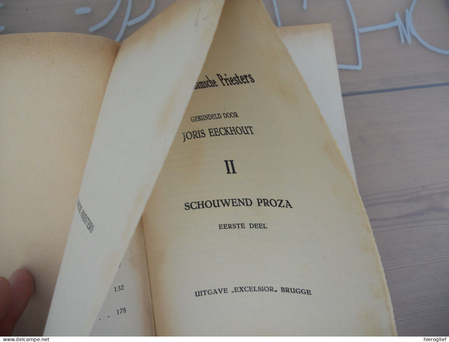 PROZA Van VLAAMSCHE PRIESTERS II Schouwend Proza Door Joris Eeckhout 1926 Vlaamse Vlaanderen Verschaeve - Literature