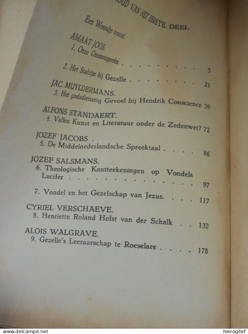 PROZA Van VLAAMSCHE PRIESTERS II Schouwend Proza Door Joris Eeckhout 1926 Vlaamse Vlaanderen Verschaeve - Littérature