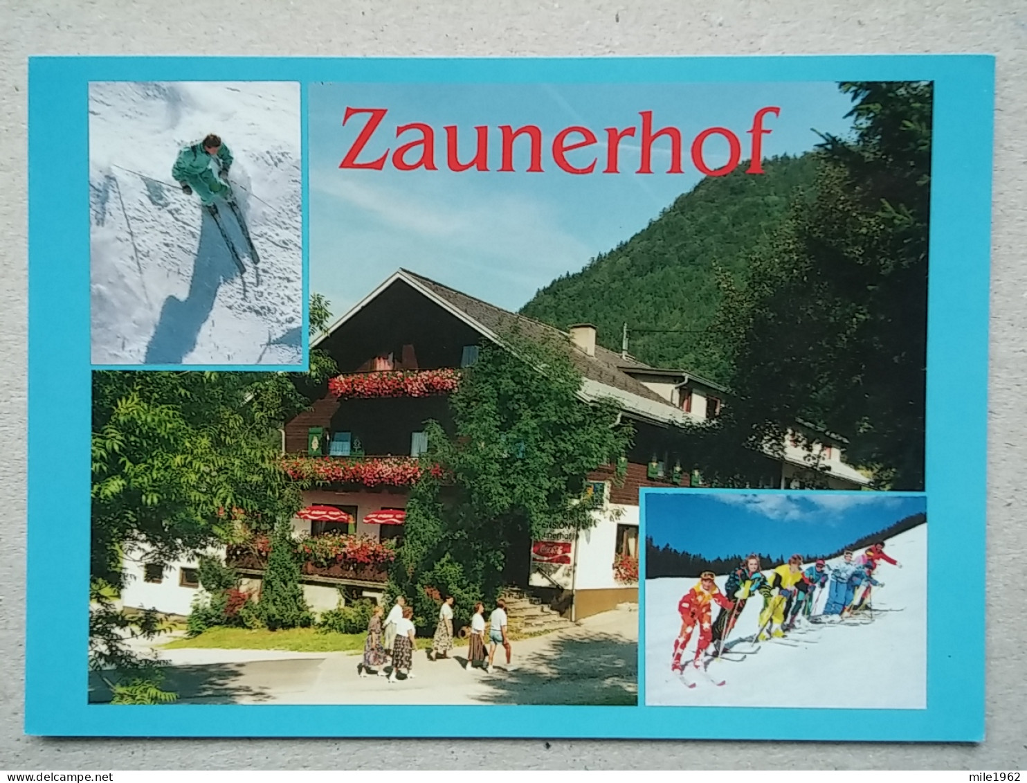 KOV 401-99 - AUSTRIA, GRUNAU IM ALMTAL, GASTHOF ZAUNERHOF, SKI SPORT, SKIING - Gmunden