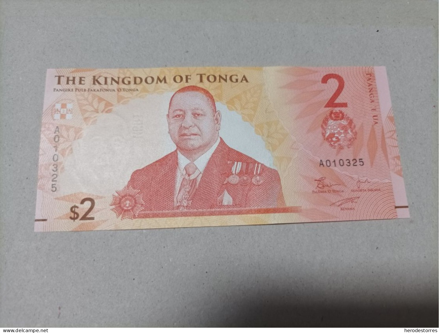 Billete Tonga (Oceanía), 2 Paanga, Serie A, UNC - Tonga