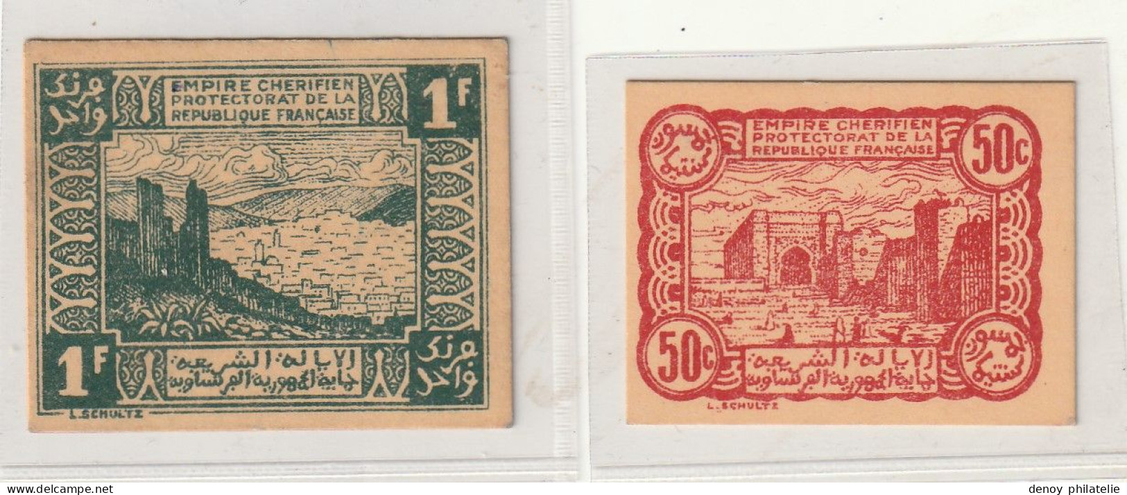 3 Billets. Maroc. Morocco. 2 Fr 1 Fr  0.5 CTS 06.04.1944 Neuf - Maroc