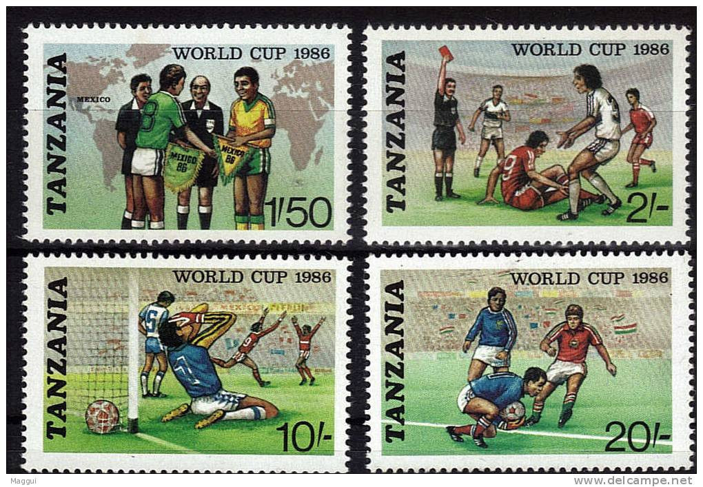 TANZANIE  N° 297/300  * *  Cup  1986  Football  Fussball   Soccer - 1986 – Mexico