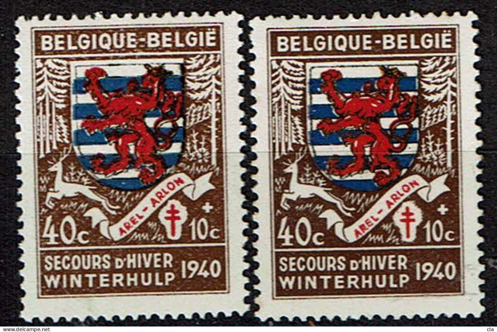 540 X 2  **  LCV 3  Couronne Noire Différente - 1931-1960