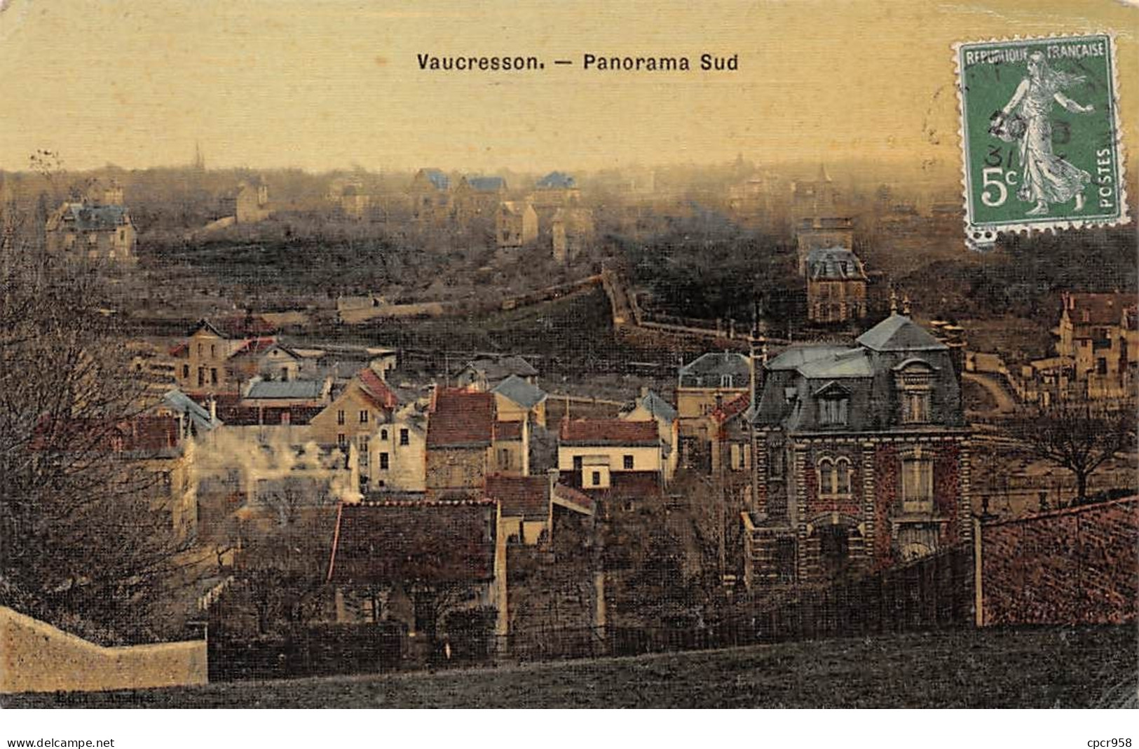 92 - N°75584 - VAUCRESSON - Panorama Sud - Carte Toilée - Vaucresson