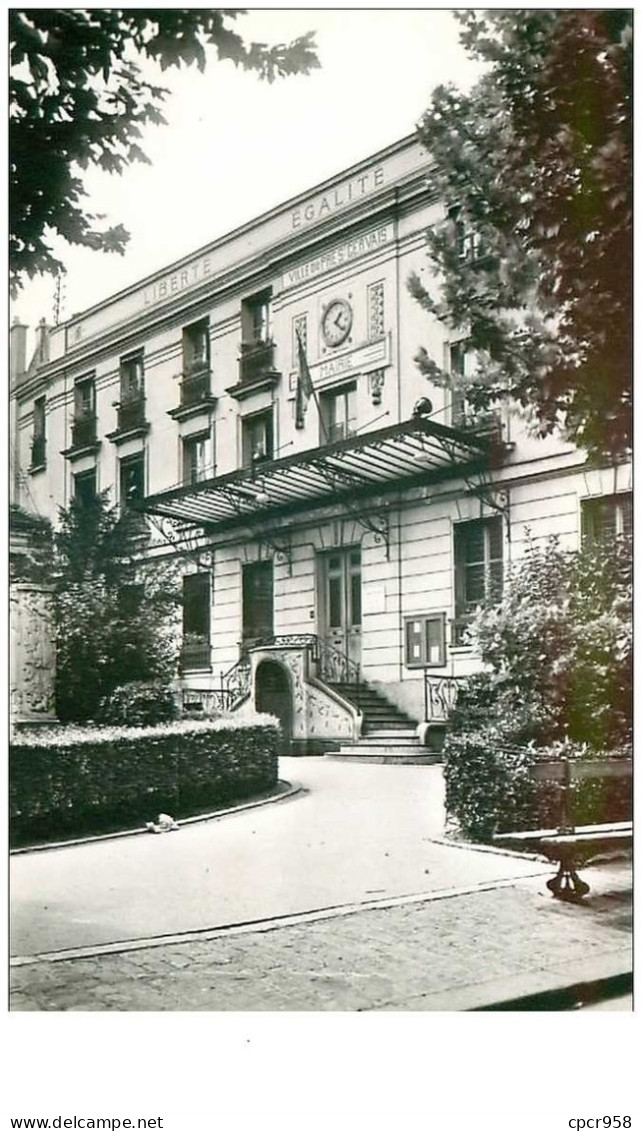 93 .n°39733 . Pré St Gervais.   La Mairie.cpsm 14 X 9 Cm . - Le Pre Saint Gervais