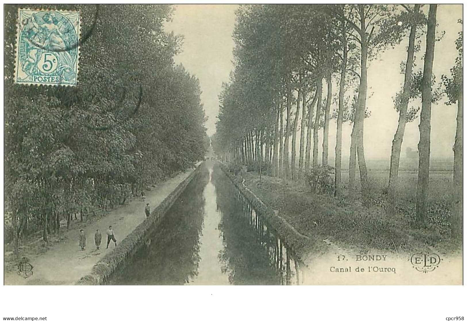 93 .n°39457 . Bondy. Canal De L Ourcq - Bondy