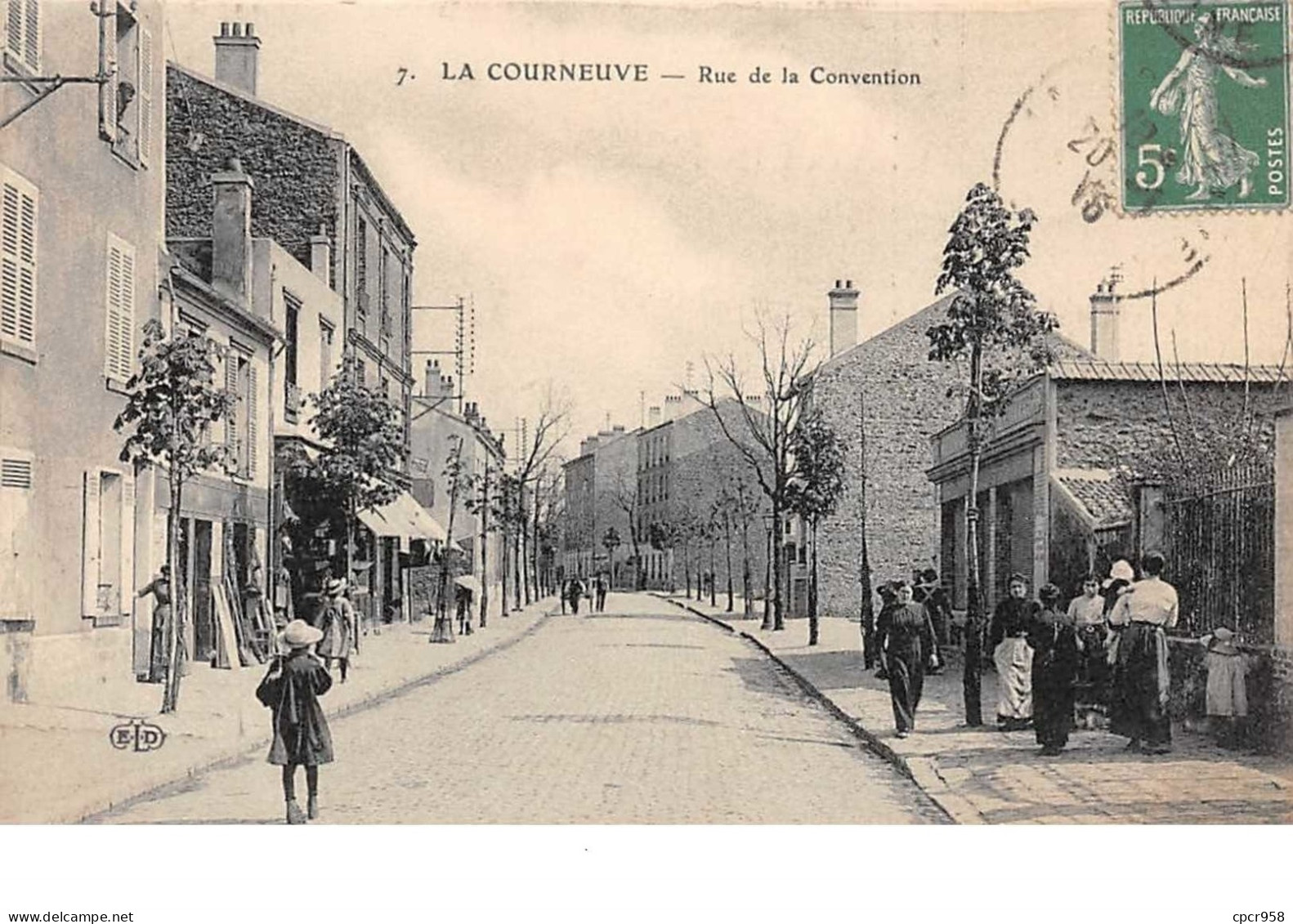 93 . N°51560 . La Courneuve.rue De A Convention - La Courneuve