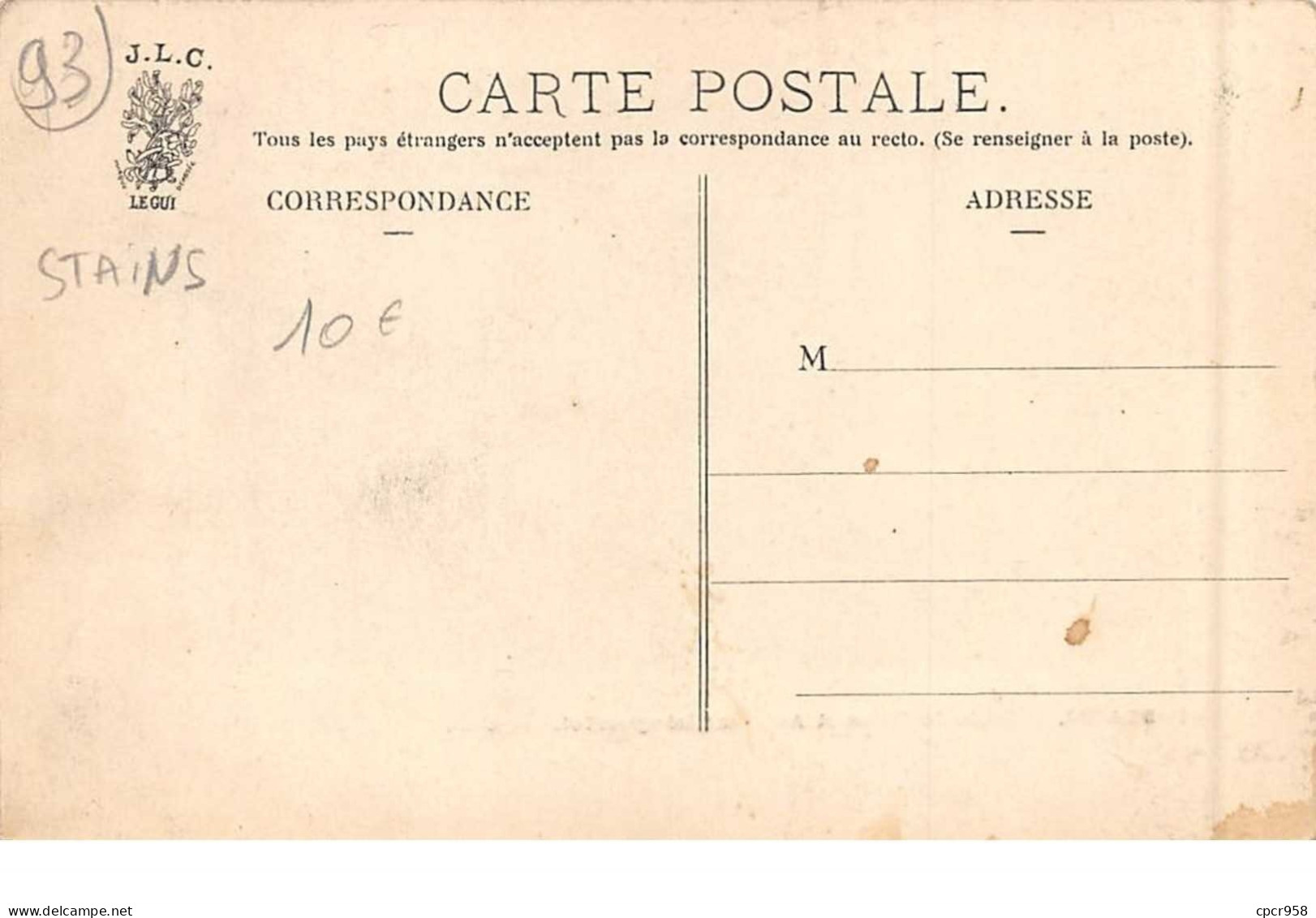 93 . N°53172. STAINS. Ecole De Fille Et Avenue Hainguerlot - Stains