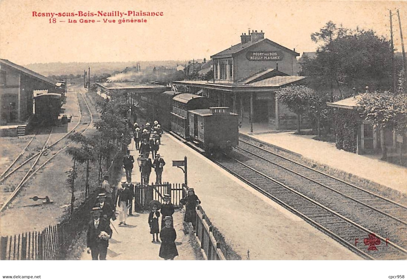 93 - N°111739 - Rosny-sous-Bois - Neuilly-Plaisance - La Gare - Vue Générale - Train - Rosny Sous Bois