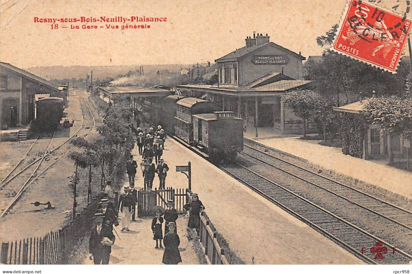 93 - Rosny Sous Bois Neuilly Plaisance - SAN22488 - La Gare - Vue Générale - Train - Rosny Sous Bois