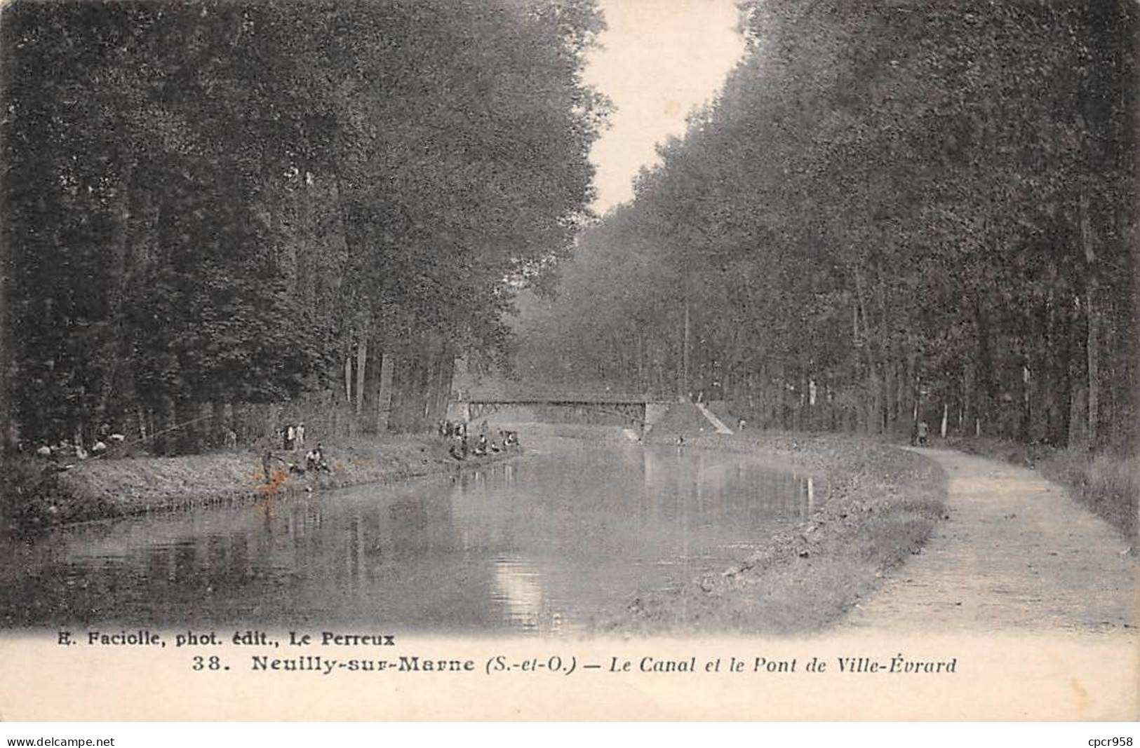 93 - NEUILLY SUR MARNE - SAN28622 - Le Canal Et Le Pont De Ville Evrard - Neuilly Sur Marne