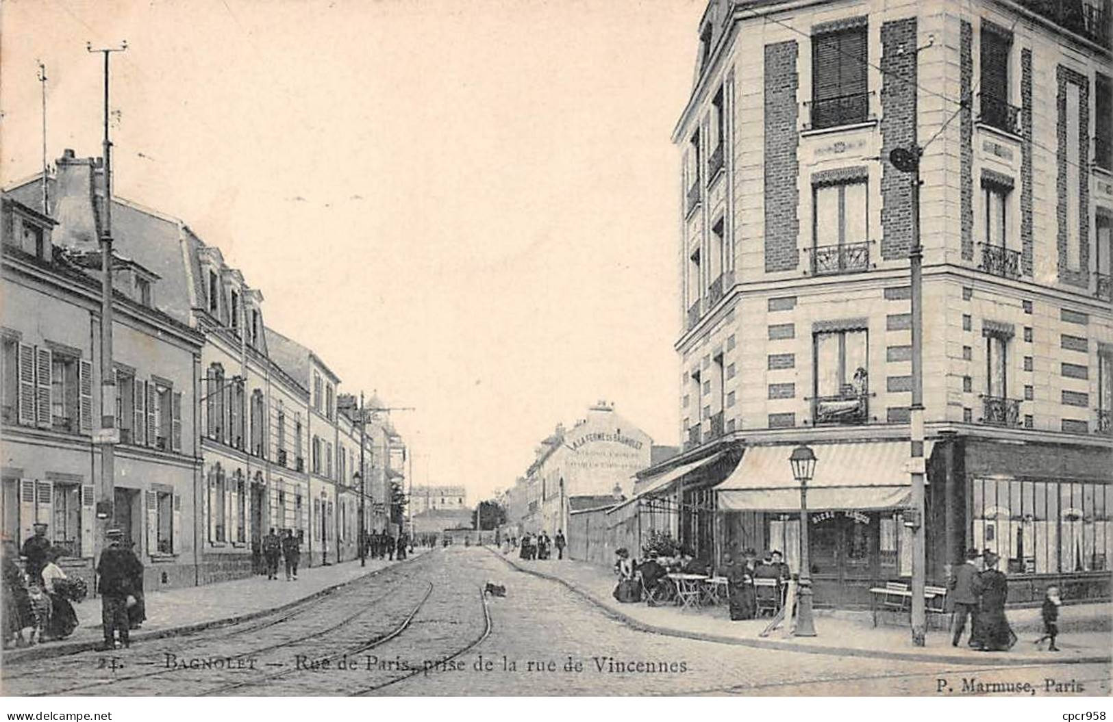 93 - BAGNOLET - SAN40512 - Rue De Paris Prise De La Rue De Vincennes - Bagnolet