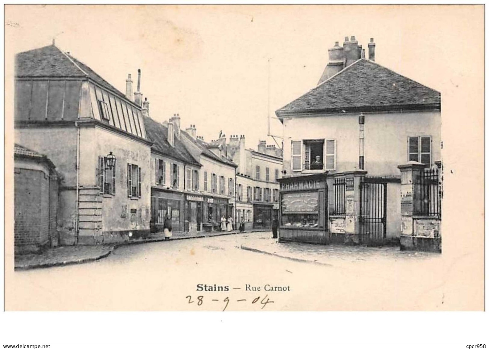 93  . N°45165 . Stains.rue Carnot - Stains
