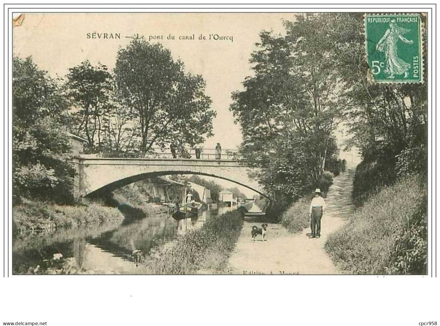 93.SEVRAN.LE PONT DU CANAL DE L'OURCQ.PLIES - Sevran