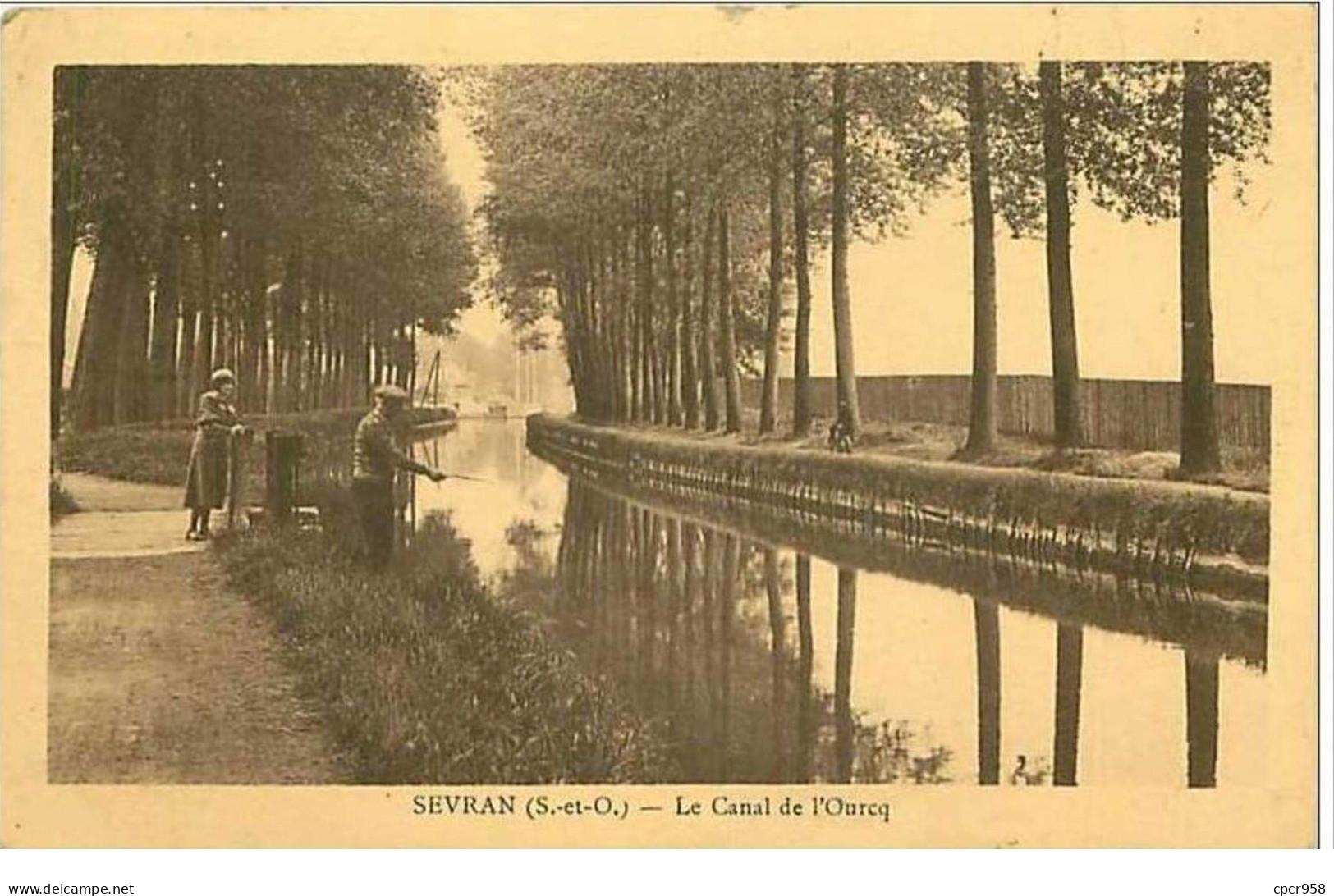 93.SEVRAN.LE CANAL DE L'OURCQ.PECHEUR - Sevran