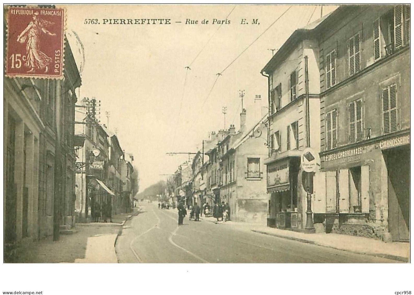 93.PIERREFITTE.n°23044.RUE DE PARIS.FORGE ET CHARBONNAGE - Pierrefitte Sur Seine