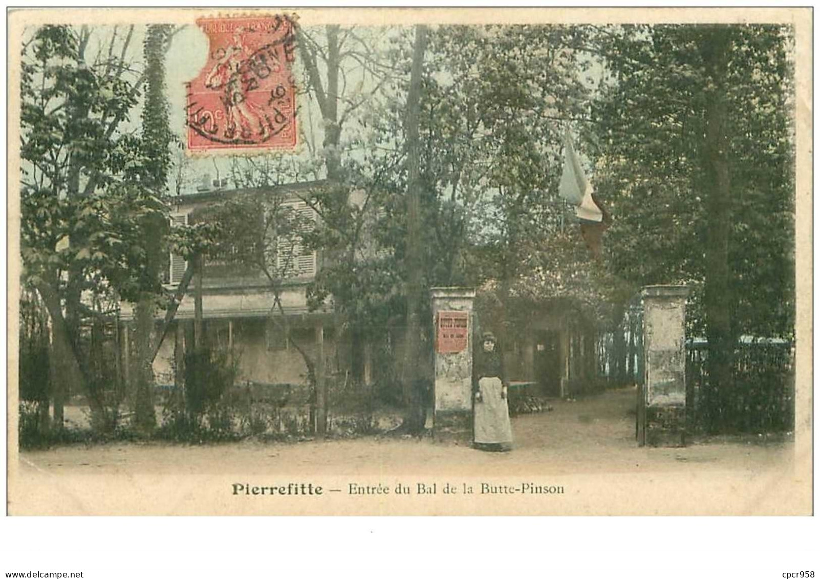 93.PIERREFITTE.n°19430.ENTREE DU BAL DE LA BUTTE-PINSON - Pierrefitte Sur Seine