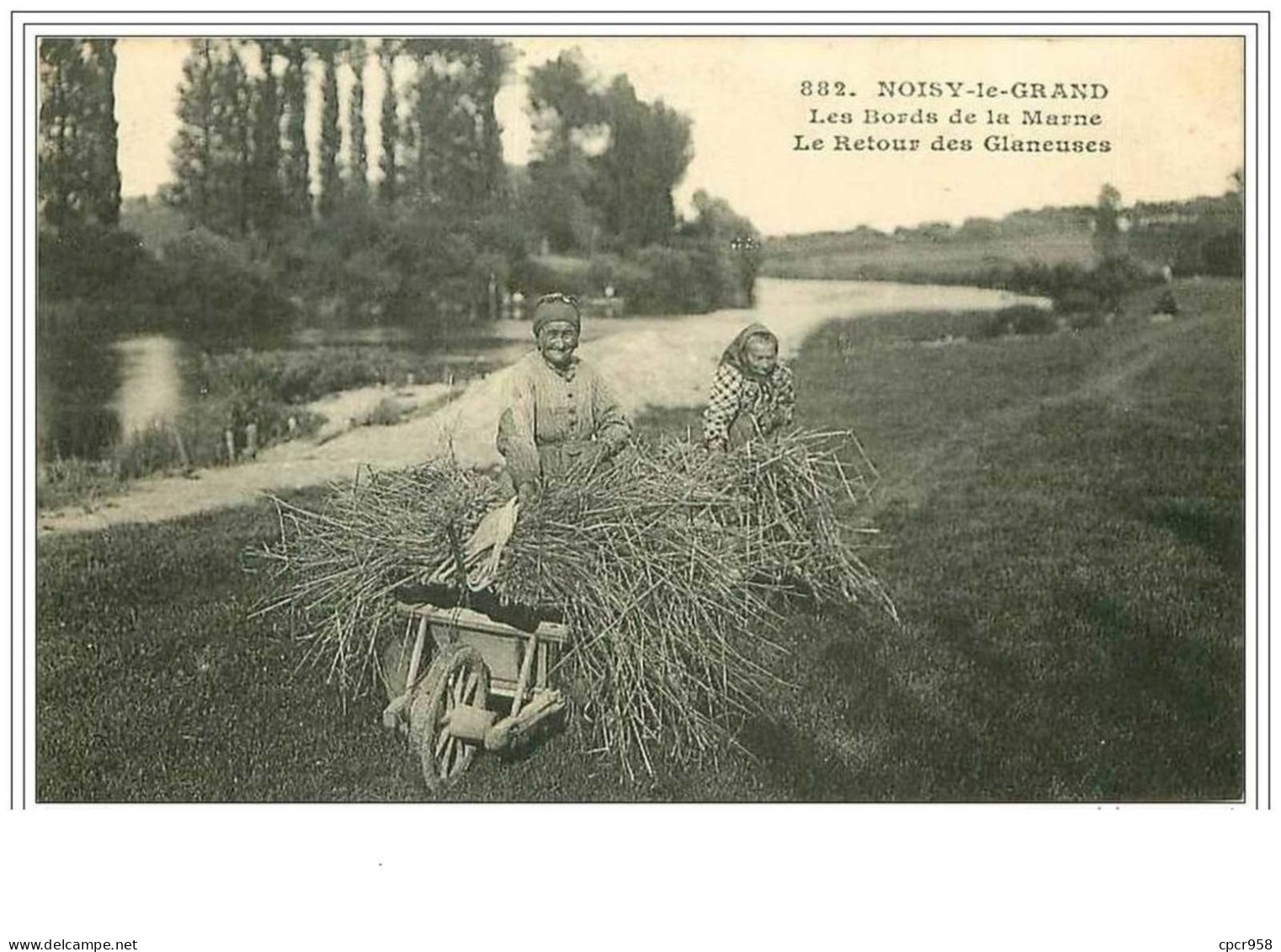 93.NOISY LE GRAND.LES BORDS DE LA MARNE.LE RETOUR DES GLANEUSES - Noisy Le Grand