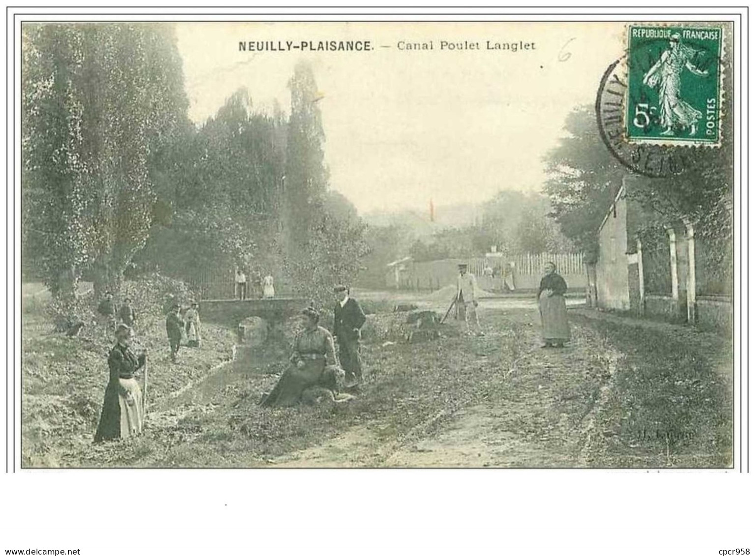 93.NEUILLY PLAISANCE.CANAL POULET LANGLET - Neuilly Plaisance