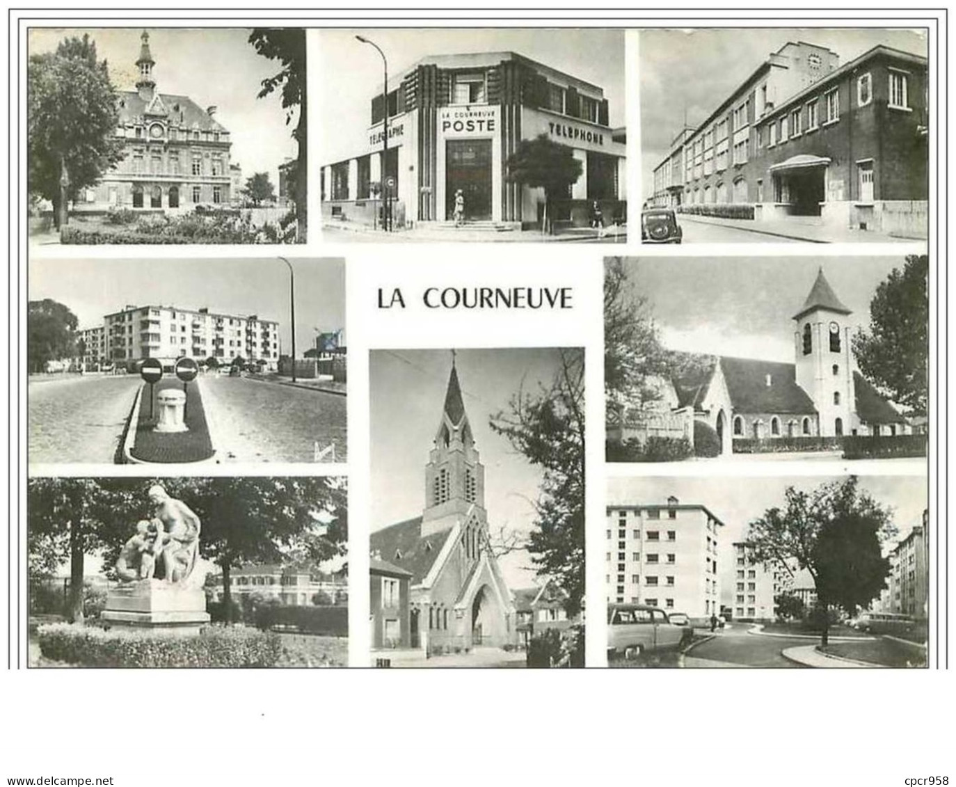93.LA COURNEUVE.DIVERS ASPECTS DE LA VILLE.CPSM - La Courneuve